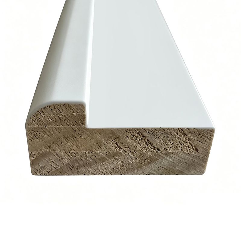 Marco de Pino Finger Joint Blanco Primed para Puerta 30 x 60 mm