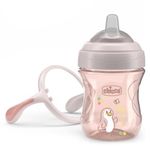 Vaso de Transición para 4M+ con Boquilla Suave de 200 mL Color Rosa