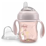 Vaso de Transición para 4M+ con Boquilla Suave de 200 mL Color Rosa
