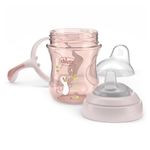 Vaso de Transición para 4M+ con Boquilla Suave de 200 mL Color Rosa