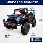 Carro Eléctrico Jeep Off Road Pequeño Colores Surtidos