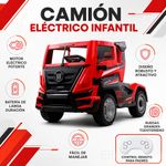 Camión Eléctrico Montable Infantil Estilo Cabezal