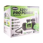 Inflador de Llantas 120V con Medidor de Presión y Kit de Accesorios