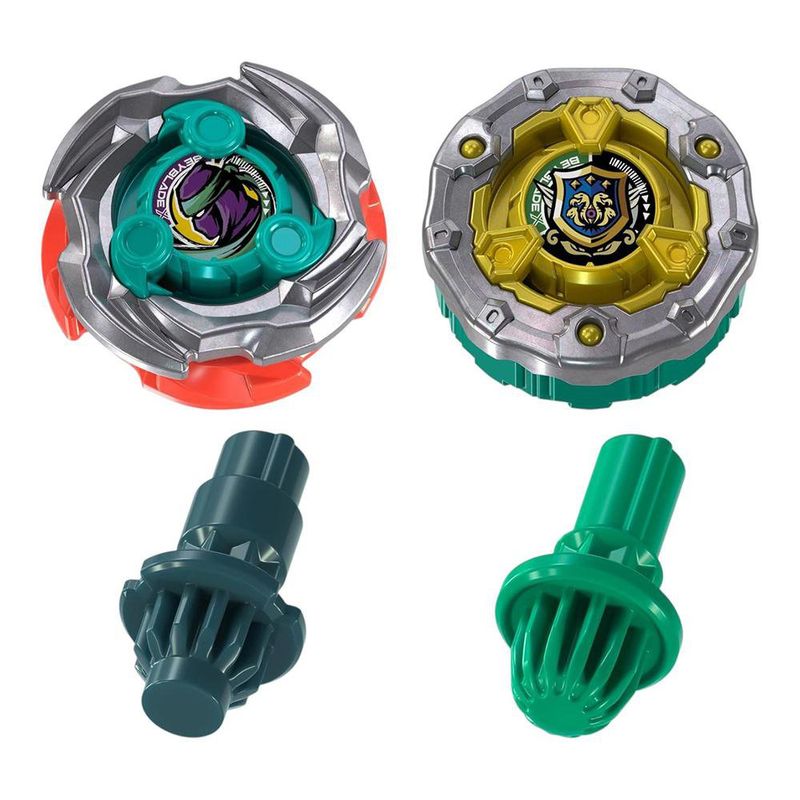 Set de Batalla Beyblade X Sneak Attack con Arena Verde, 2 Tops y Lanzadores