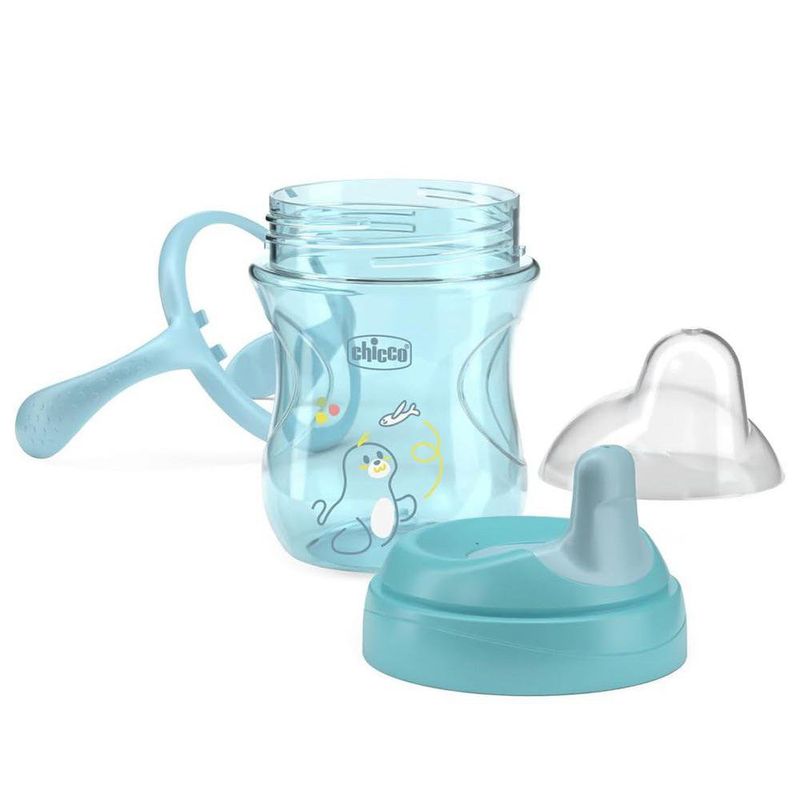 Vaso de Aprendizaje para 6M+ con Boquilla Semisuave de 200 mL Color Azul