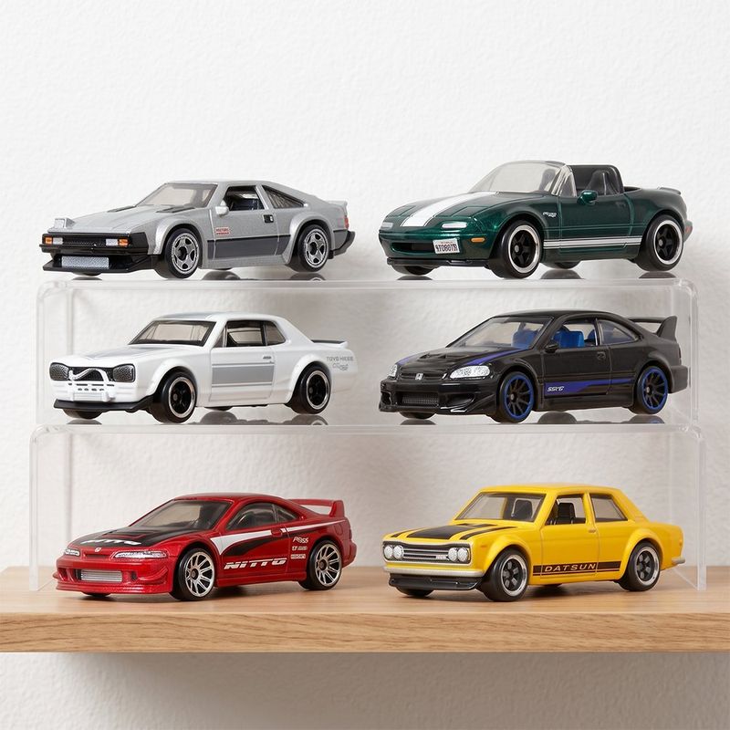 Hot Wheels Multipack Japonés Silver Series 6 Autos Metálicos a Escala 1:64