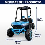 Carro Eléctrico Estilo Golf con Palangana Colores Surtidos