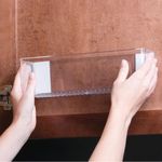 Organizador para Especias y Condimentos de Plástico Transparente 27.9 Cm con Adhesivo