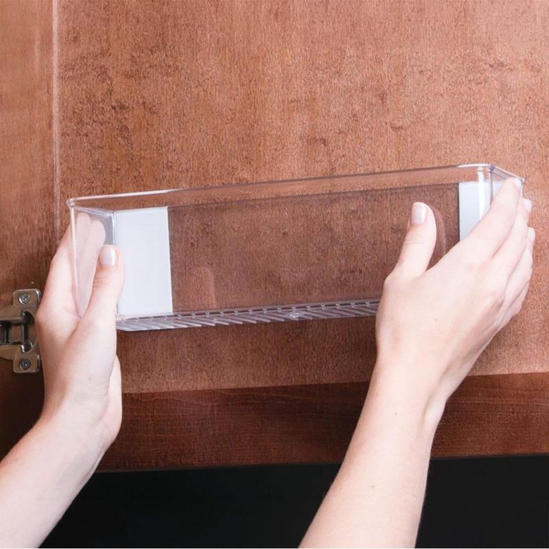 Organizador para Especias y Condimentos de Plástico Transparente 27.9 Cm con Adhesivo