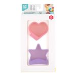 Mini Tazones para Salsas de Silicona con Formas Magenta Jelly Rosado y Lila, 2 Unidades