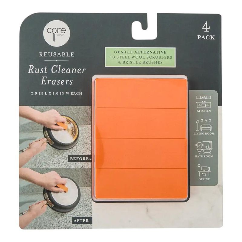 Limpiadores de Óxido Reutilizables de 2.9 Plg para Cocina y Baño, 4 Unidades