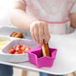 Mini Tazones para Salsas de Silicona con Formas Lollipop Rosado y Lila, 3 Unidades