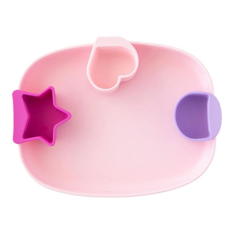 Mini Tazones para Salsas de Silicona con Formas Lollipop Rosado y Lila, 3 Unidades