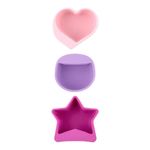 Mini Tazones para Salsas de Silicona con Formas Lollipop Rosado y Lila, 3 Unidades