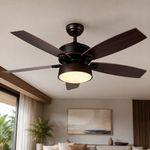 Ventilador de Techo 5 Aspas Polux Café 52 Plg