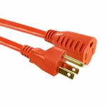 Extensión Eléctrica para Exterior de 15 Metros con Calibre 16 AWG en Color Naranja