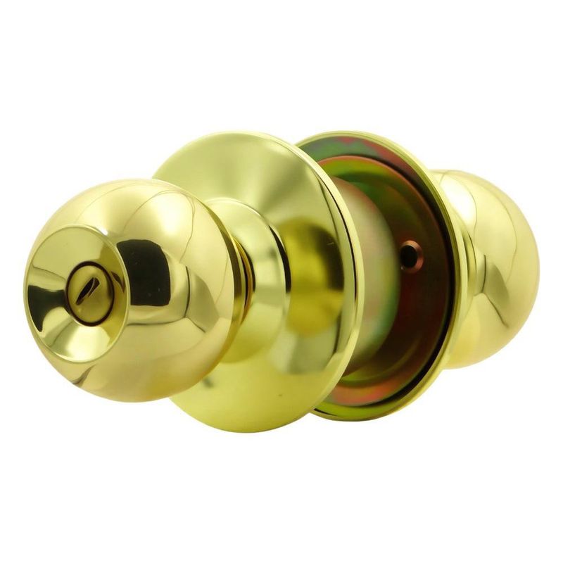 Cerradura Pomo Wale para Baño Color Dorado