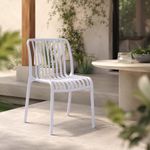 Silla Apilable Vento para Exterior de 50 x 58 x 79 cm Color Blanco