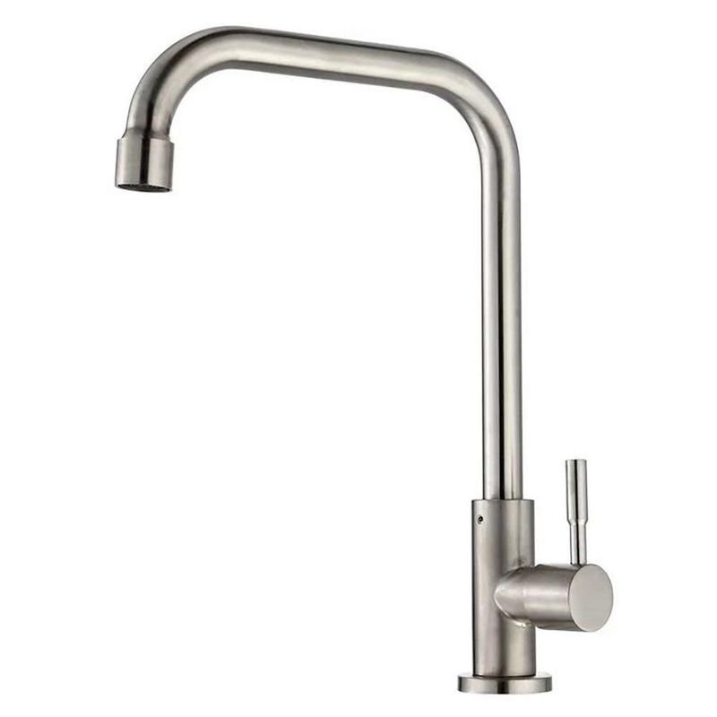 Grifo para Lavamanos Agua Fría Cuello Alto Cromo