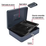 Caja de Dinero Metálica con Charola 30 Cm