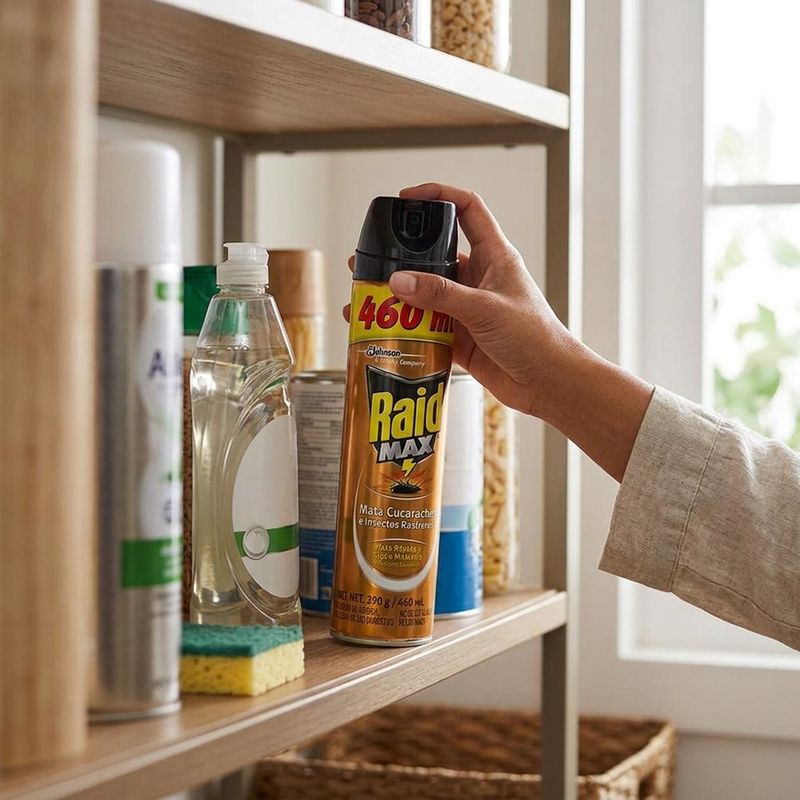 Insecticida Raid Max para Cucarachas e Insectos Rastreros 460 mL