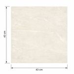 Piso Cerámico Algar Acabado Brillante Color Beige de 43 x 43 cm en Caja de 2.43 m²