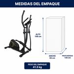 Elíptica Magnética con Monitor LCD, 8 Niveles de Resistencia y Soporta 120 Kg para Cardio en Casa