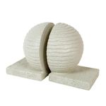 Soporte para Libros con Esferas 2 Piezas 22 x 12 Cm Color Crema