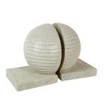 Soporte para Libros con Esferas 2 Piezas 22 x 12 Cm Color Crema