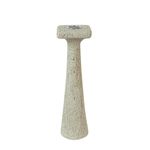 Portavela Decorativo Liso 7 x 7 x 24 Cm Color Crema