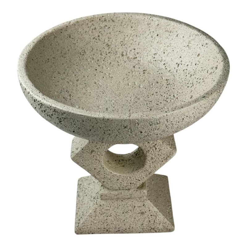 Centro de Mesa Decorativo Alto 21 x 21 x 21 Cm Color Crema