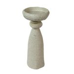 Portavela Decorativo Alto 10.5 x 10.5 x 25 Cm Color Crema