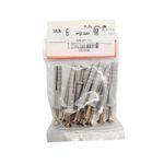 Tarugos Plásticos ABC 6 x 40 mm con Tornillos Grises 10 Unidades