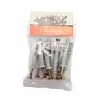 Tarugos Plásticos ABC 6 x 40 mm con Tornillos Grises 10 Unidades
