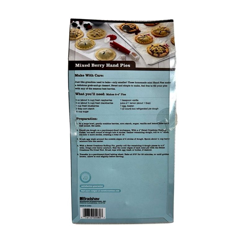 Cortador y Sello de Masa para Repostería con Rueda de Corte Recto u Ondulado y 3 Rodillos