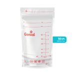 Bolsas para Almacenar Leche Materna Pre-esterilizadas con Doble Cierre 207 mL, 50 Unidades