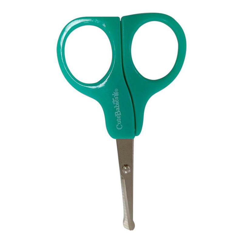 Set de Manicure para Bebé con Tijera, Lima y Cortaúñas con Estuche Color Turquesa