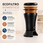 Ecofiltro Mazari de 30 L con Llave Dispensadora de Acero Inoxidable Color Negro