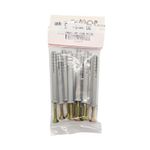 Tarugos Plásticos ABC 6 x 60 mm con Tornillos Grises 10 Unidades