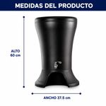 Ecofiltro Mazari de 30 L con Llave Dispensadora de Acero Inoxidable Color Negro