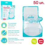 Bolsas para Almacenar Leche Materna Pre-esterilizadas con Doble Cierre 220 mL, 50 Unidades