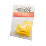 Tarugos Plásticos 1/4 Plg Amarillos 10 Unidades