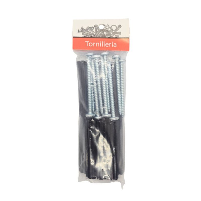 Kit de Tornillos para Lámina #12 x 2 1/2 Plg con Tarugos 10 Unidades