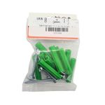 Kit de Tornillos para Lámina #8 x 1 1/2 Plg con Tarugos 10 Unidades