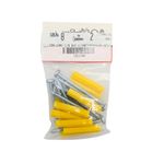 Kit de Tornillos para Lámina #8 x 2 Plg con Tarugos 10 Unidades