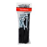Kit de Tornillos para Lámina #12 x 1 1/2 Plg con Tarugos 10 Unidades