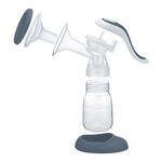 Extractor de Leche Manual 2 en 1 con 2 Niveles, Copa de Silicona y Biberón de 180 mL