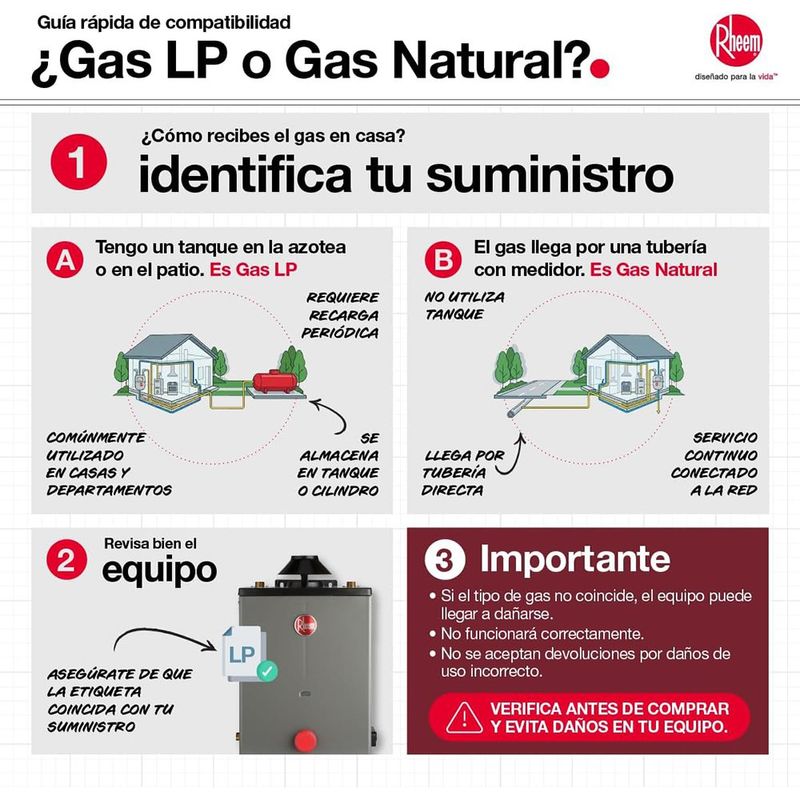 Calentador de Agua Instantáneo de Paso a Gas 16 Litros/min con Encendido Electrónico Blanco