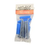 Kit de Tornillos para Lámina #10 x 2 1/2Plg con Tarugos 10 Unidades
