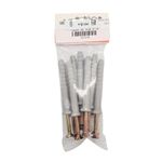 Tarugos Plásticos ABC 8 x 60 mm con Tornillos Grises 10 Unidades